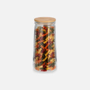Vilde Premium 1400ml Borosilicate Glass Food Storage Jar – Bamboo Lid, Airtight Silicone Seal