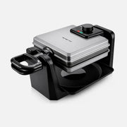 Emerio Waffle Maker 1000W – Rotating, Adjustable Thermostat, Cool-Touch Handles, 4 Square Waffles
