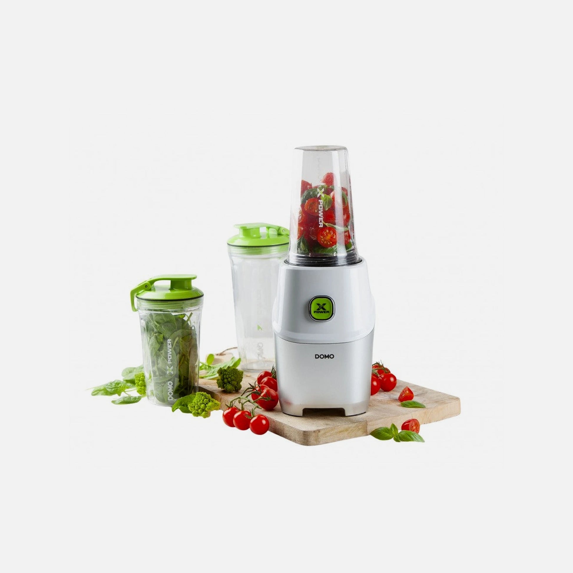 DOMO Xpower Blender DO700BL – 1000W Smoothie Blender, 3 BPA-Free Bottles (2x530+710ml), Recipe Book