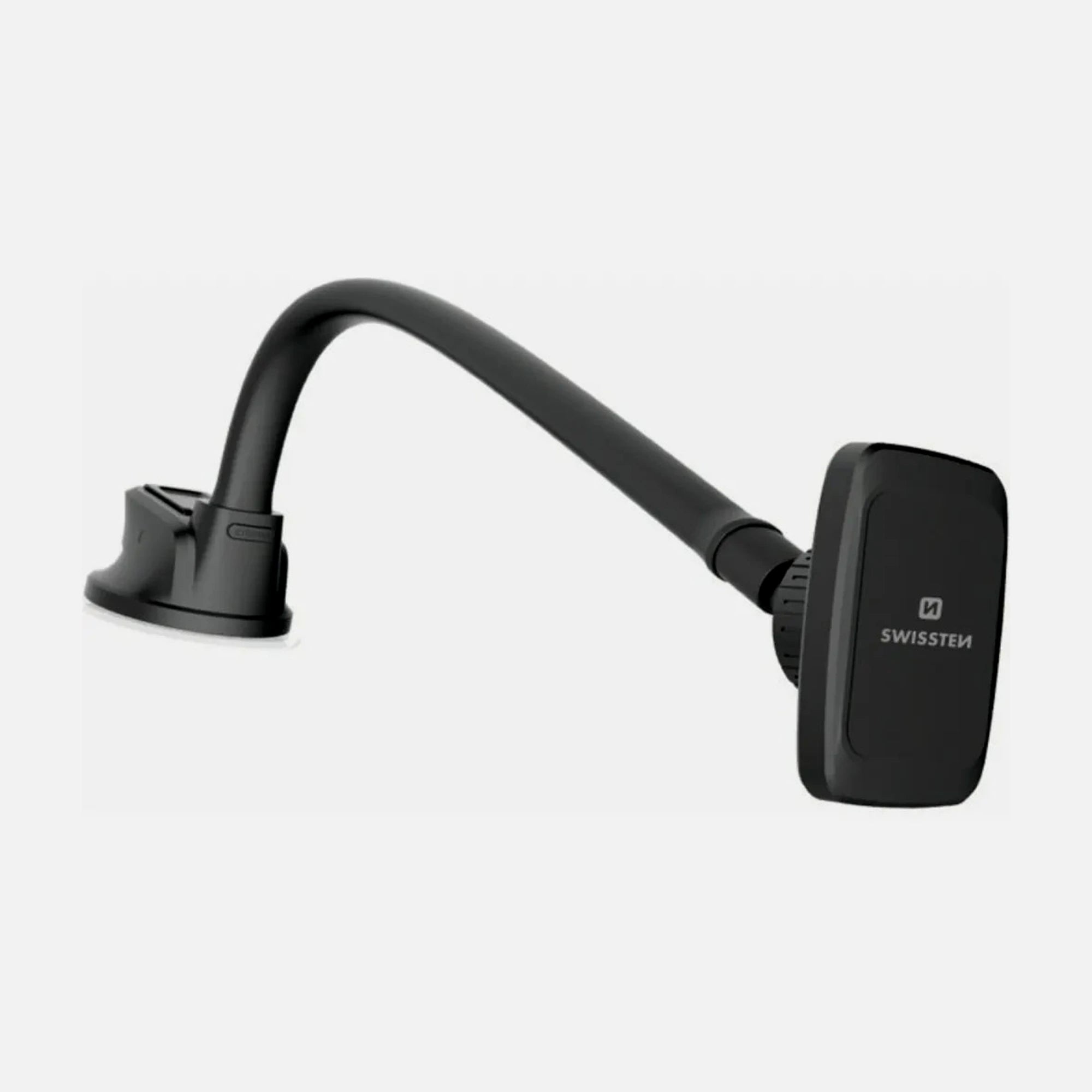 Swissten S-GRIP M5-HK Flexible Magnetic Car Holder – 36cm Arm, 6 Magnets, Black