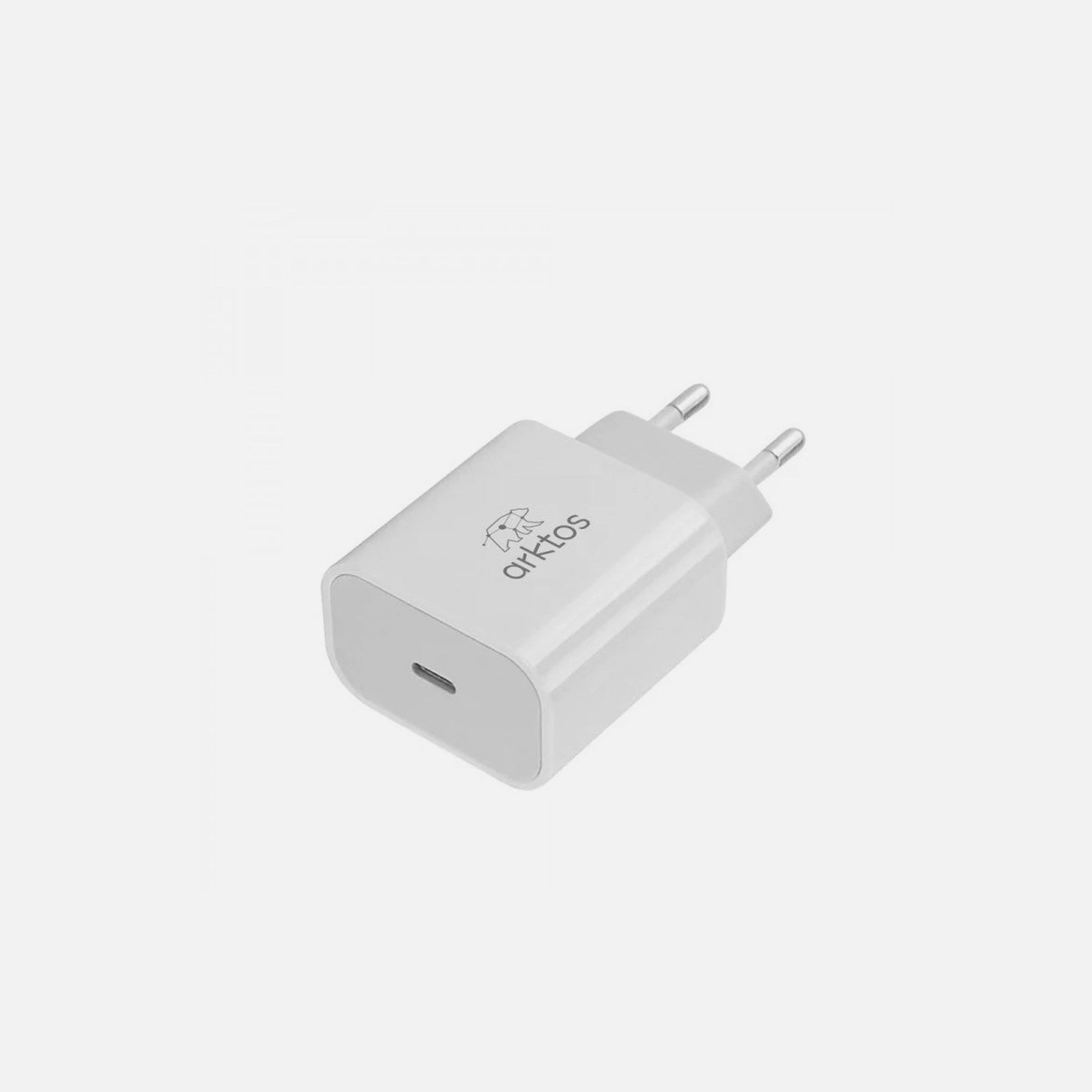 Arktos HyperCharge Solo 20W USB-C Wall Charger – Power Delivery & QC3.0, White
