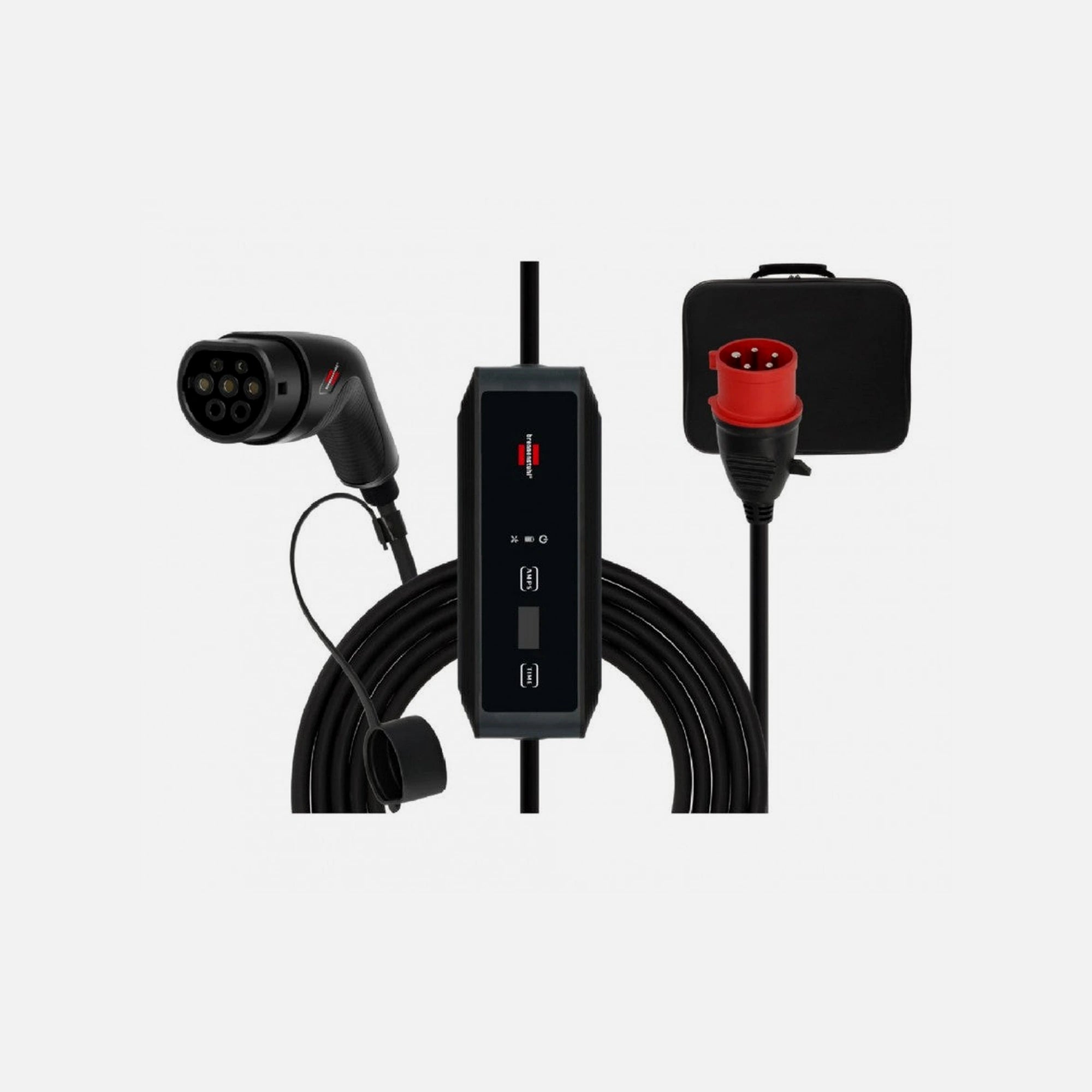 Brennenstuhl e-mobility Portable 3-Phase EV Charger 11kW – Type 2 to CEE, 8m Cable, Carry Bag