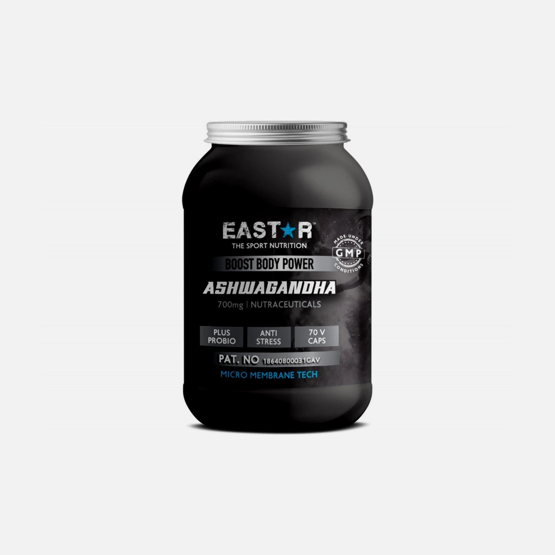 Eastar Ashwagandha with Probiotics 700mg – 70 Vegan Capsules
