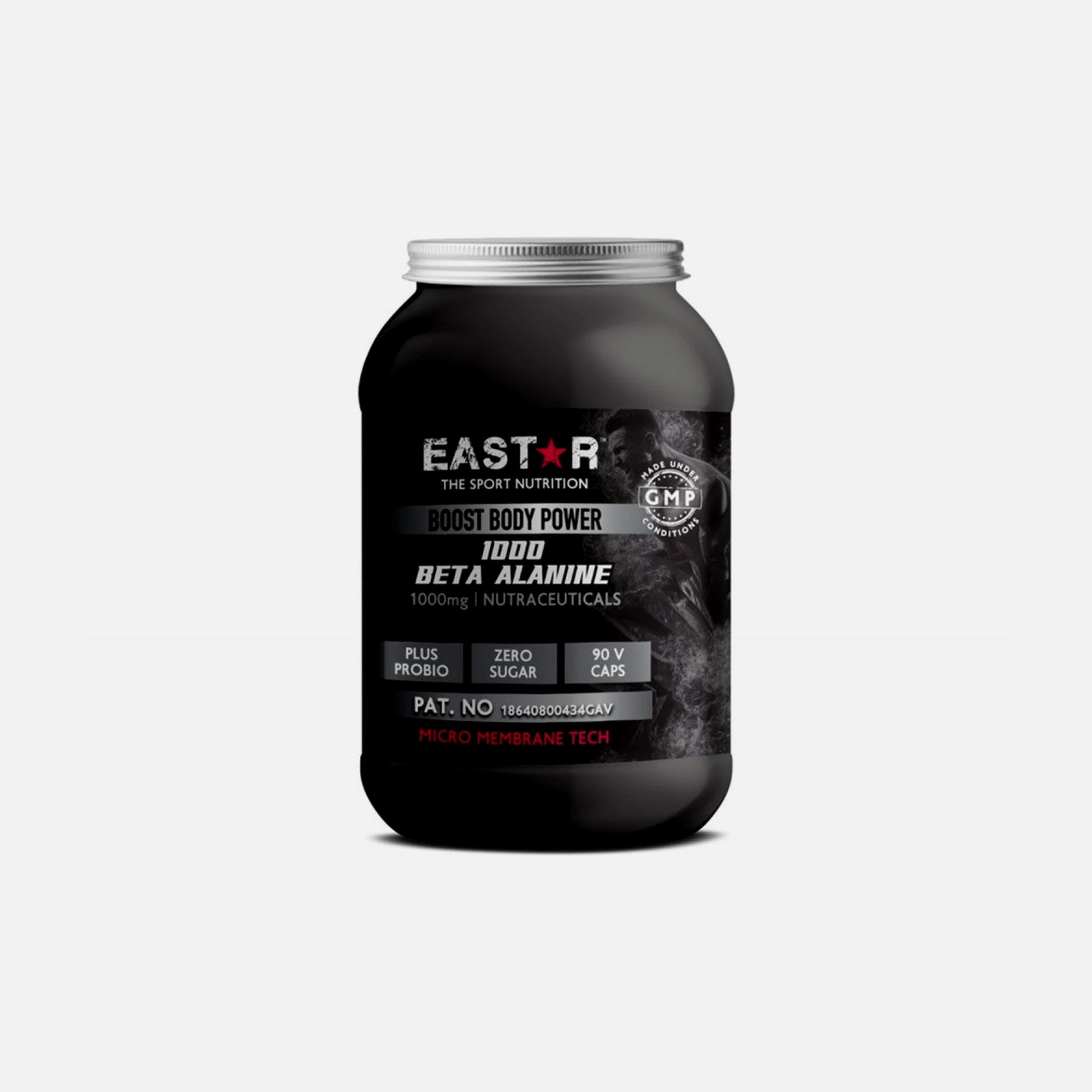 Eastar Beta Alanine 1000mg – 90 Vegan Capsules with Probiotics