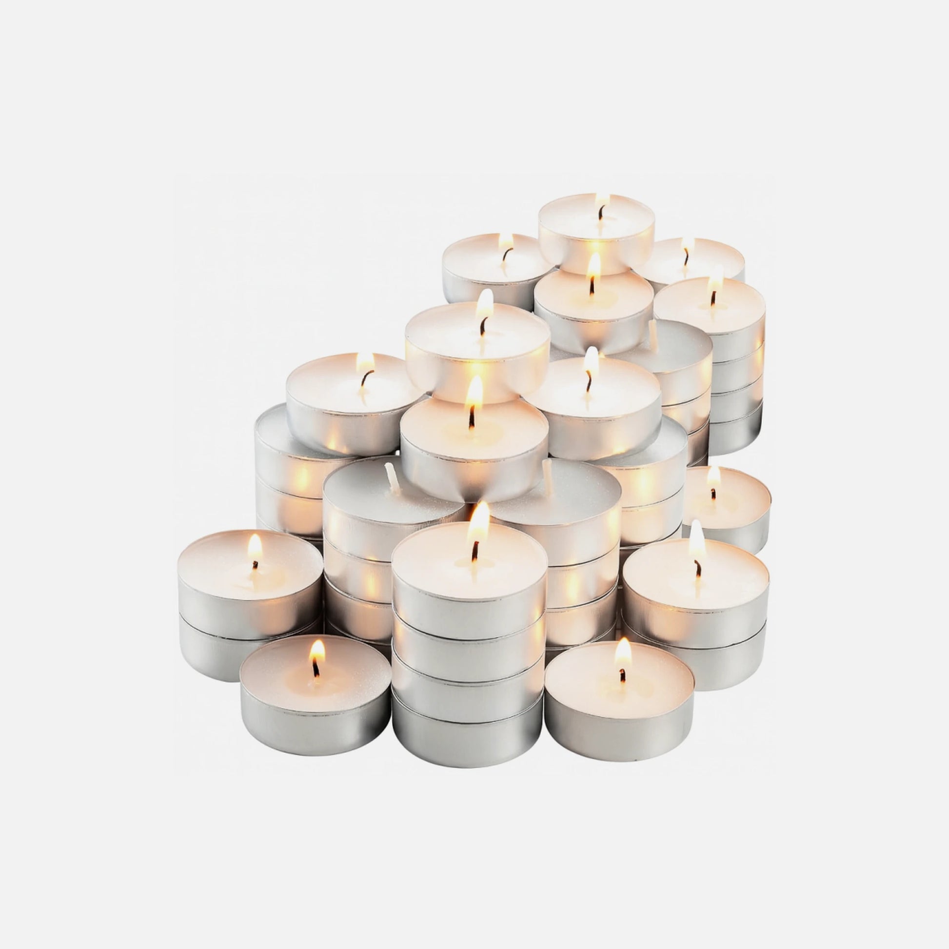 AJ Unscented White Candles – Set of 75, Multi-Purpose