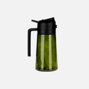 Vilde Oil Sprayer 450ml Glass Bottle – Pump Spray & Pour, Black / Dark Green