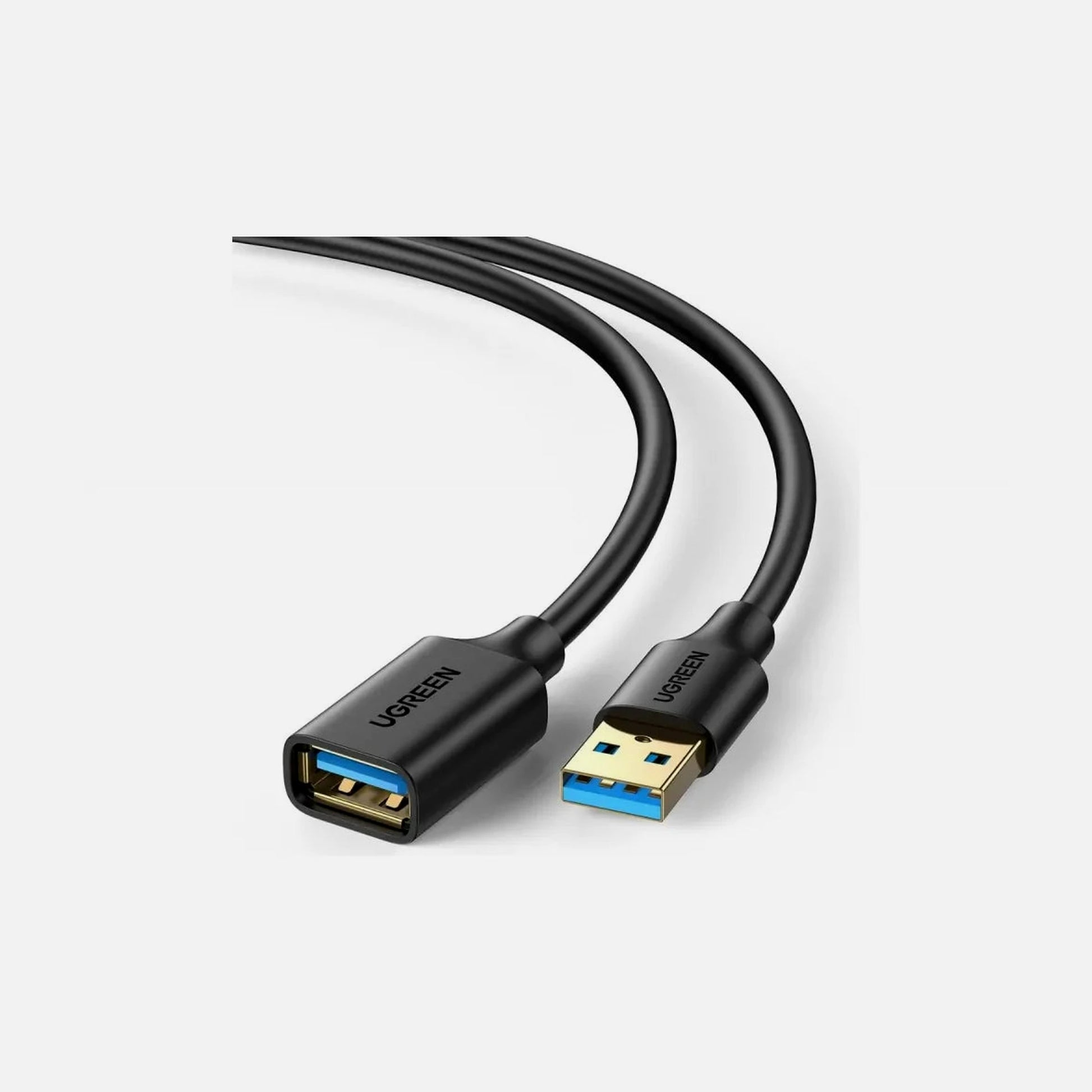 Ugreen USB 3.0 Extension Cable USB-A Male to Female 1.5m – Gold Plated, Black