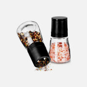 Vilde Manual Spice Mill Set of 2 Glass Body 13.3cm – Ceramic Grinder