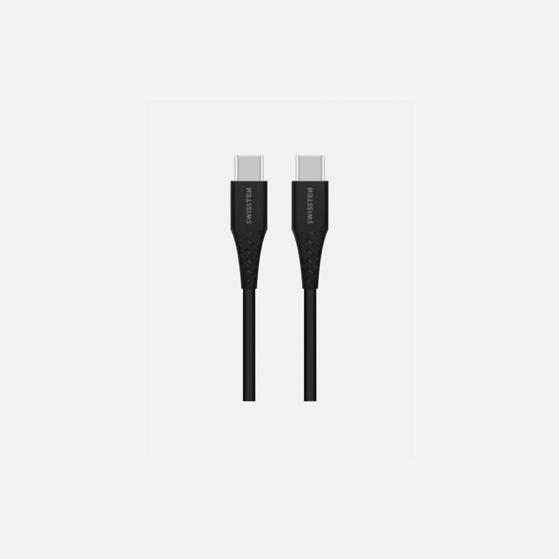 Swissten USB-C to USB-C Cable 2.5m 100W PD3.0 / QC4.0 / FCP – Black