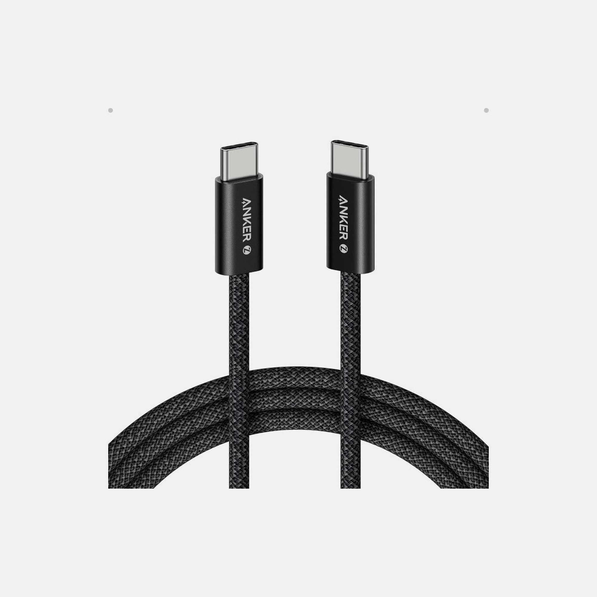 Anker Zolo USB-C to USB-C Cable 1.8m – 240W USB-IF Certified, Nylon Braided, Black