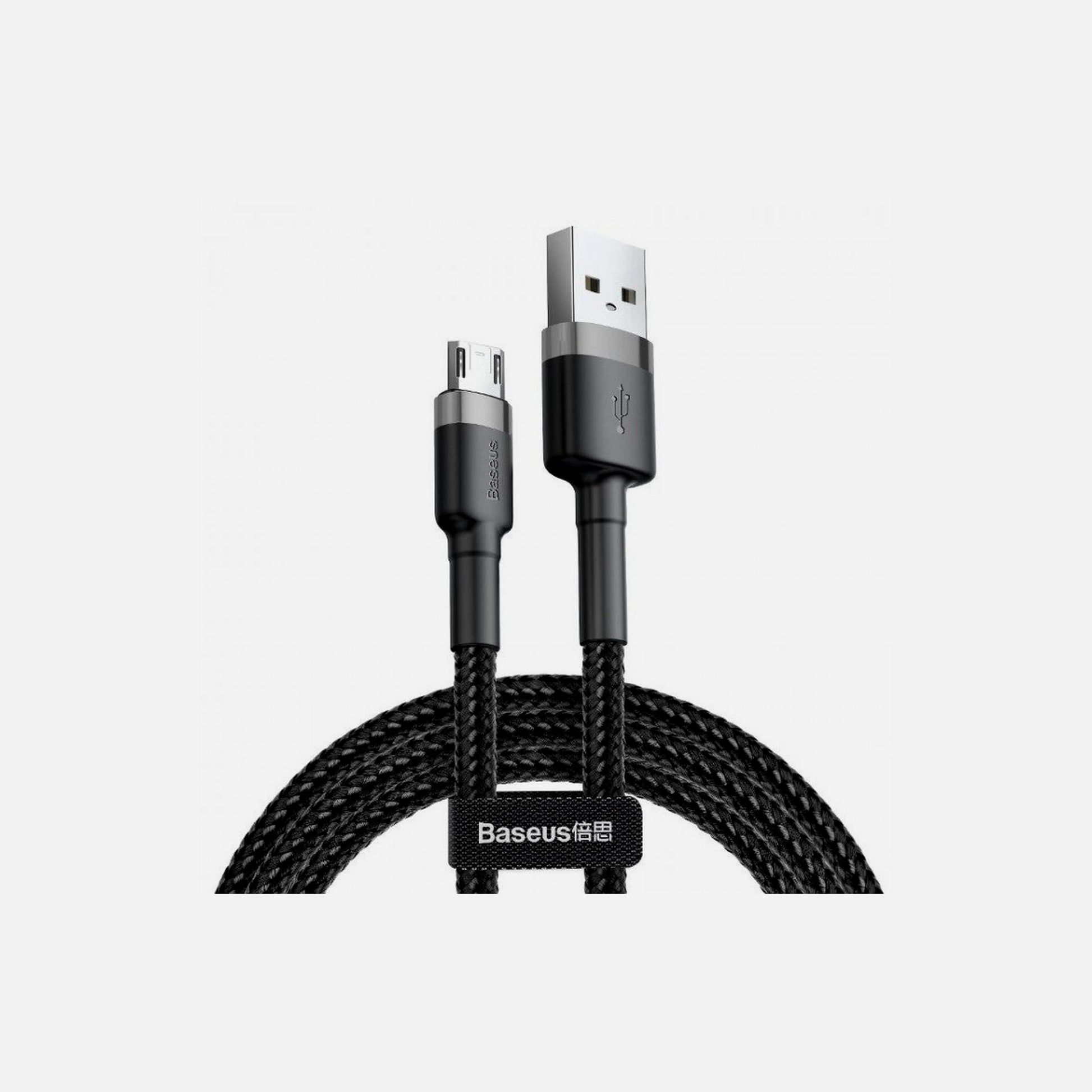 Baseus Cafule Micro USB Cable 0.5m – Nylon Braided, Reversible Plug, Black