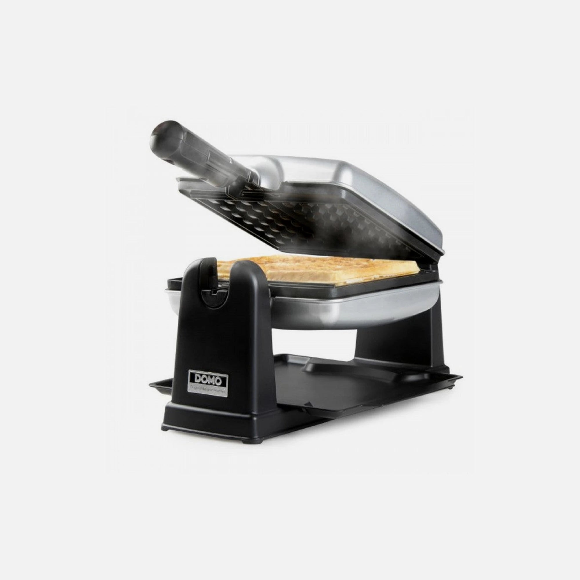 DOMO DO9272W Rotating Waffle Maker 1400W – 2 Belgian Waffles, Non-Stick, Cool Touch Handles