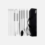 Vilde BBQ Tool Set 10pcs – Stainless Steel, Carry Case Included