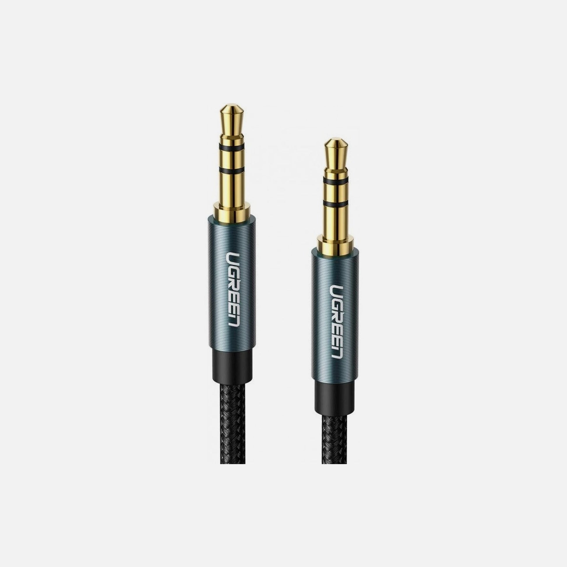 Ugreen 3.5mm AUX Audio Cable 1m – Gold-Plated, Nylon Braided, Blue