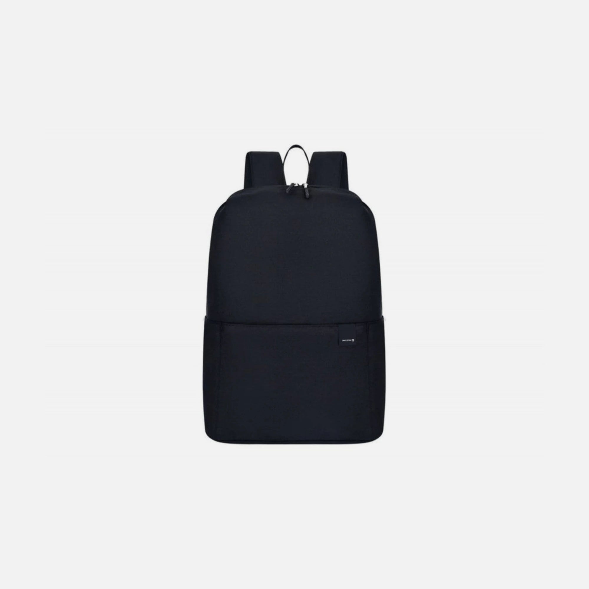 Swissten Basic Backpack – Lightweight Daily Backpack, 80% Oxford + 20% Cotton, Black