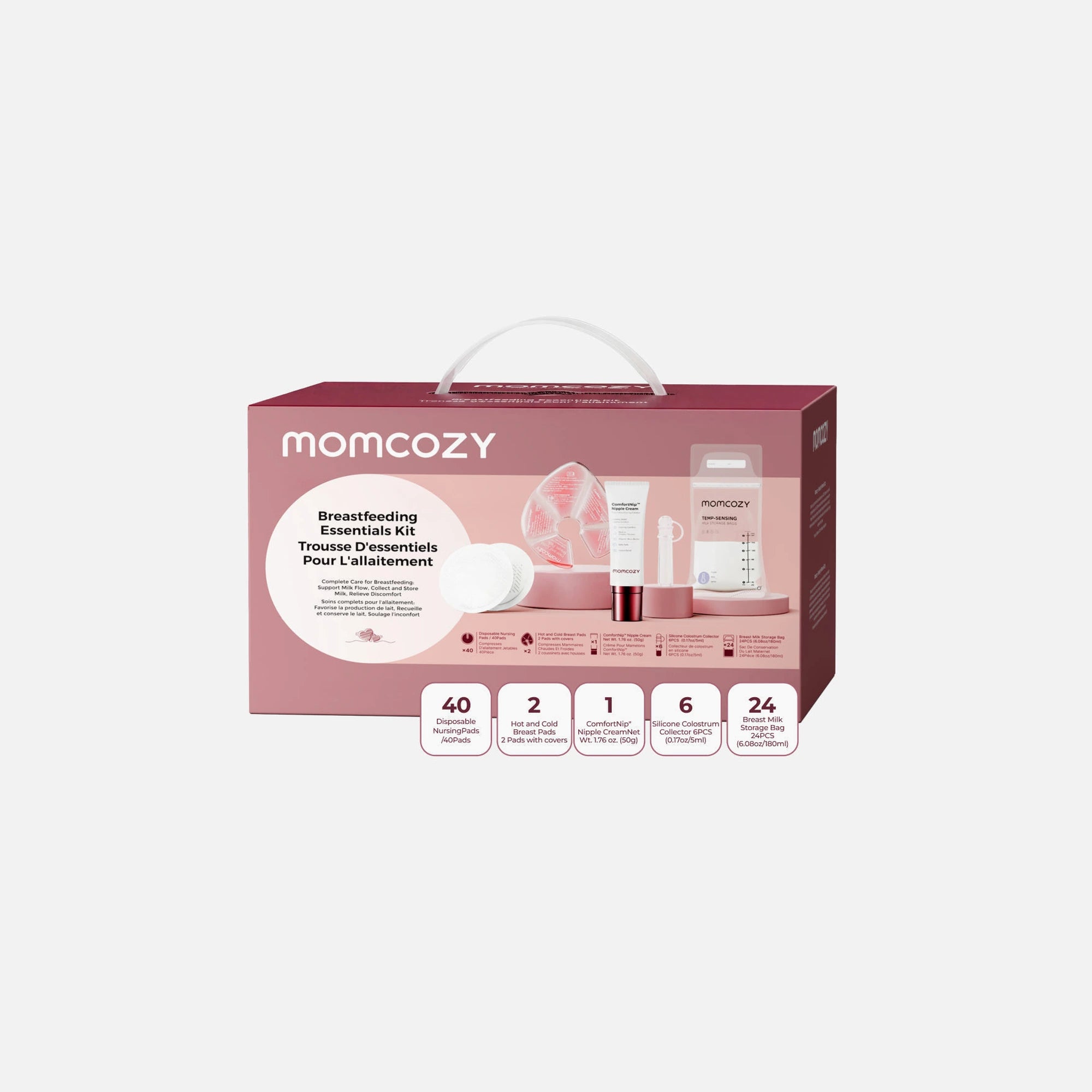 Momcozy Breastfeeding Essentials & Postpartum Kit – 73 Pieces