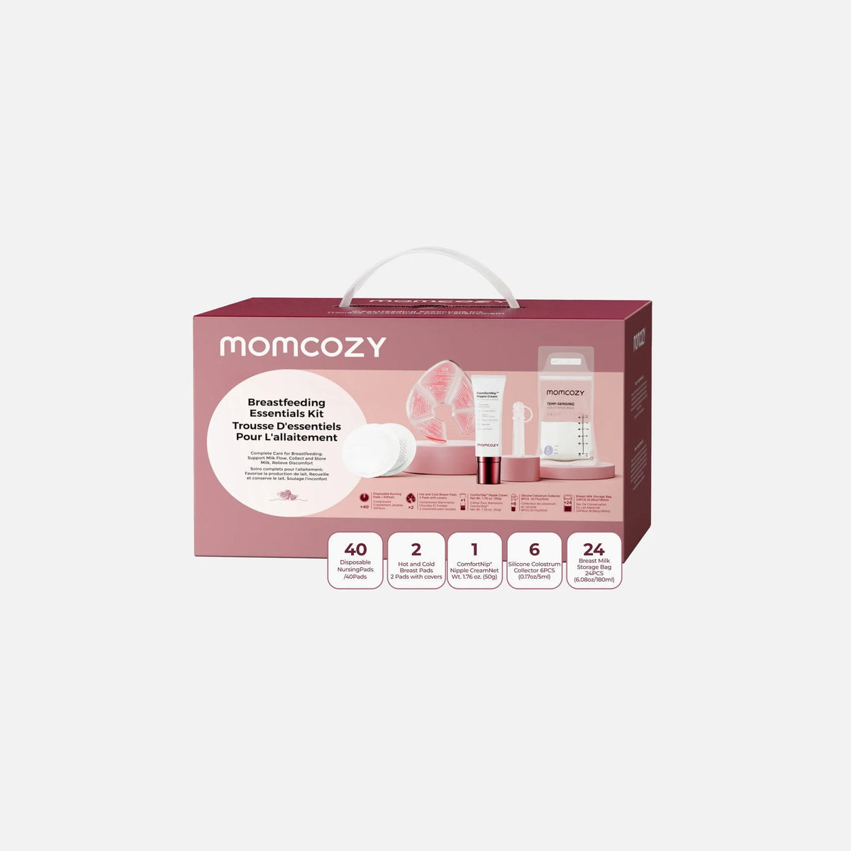 Momcozy Breastfeeding Essentials & Postpartum Kit — part of the Momcozy Breastfeeding Essentials Kit + Nursing Cover Bundle