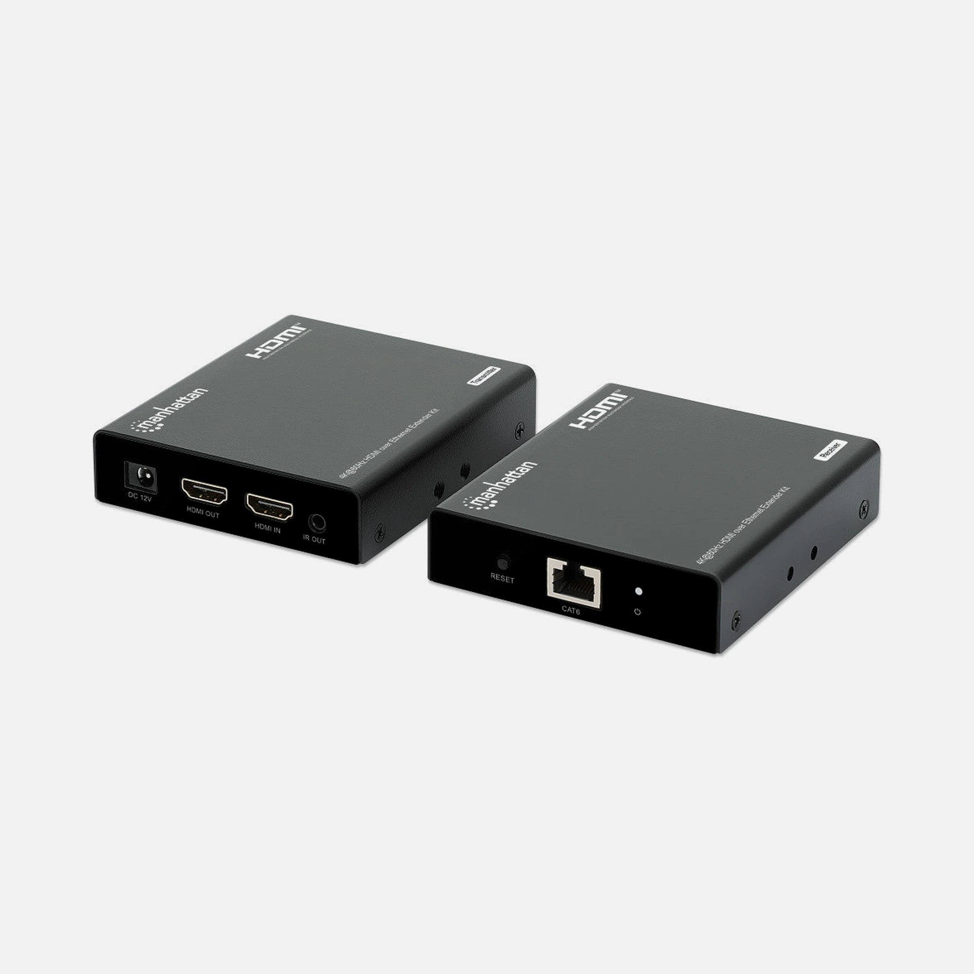 Manhattan IDATA EXT-E704K60 HDMI Extender 4K@60Hz over Cat.6 – 70 m, PoC, HDR, HDCP 2.3, IR
