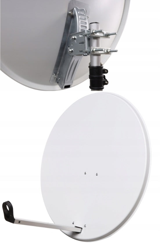 Opticum ANT0188 white steel offset satellite dish 83 cm — Satellite Dishes