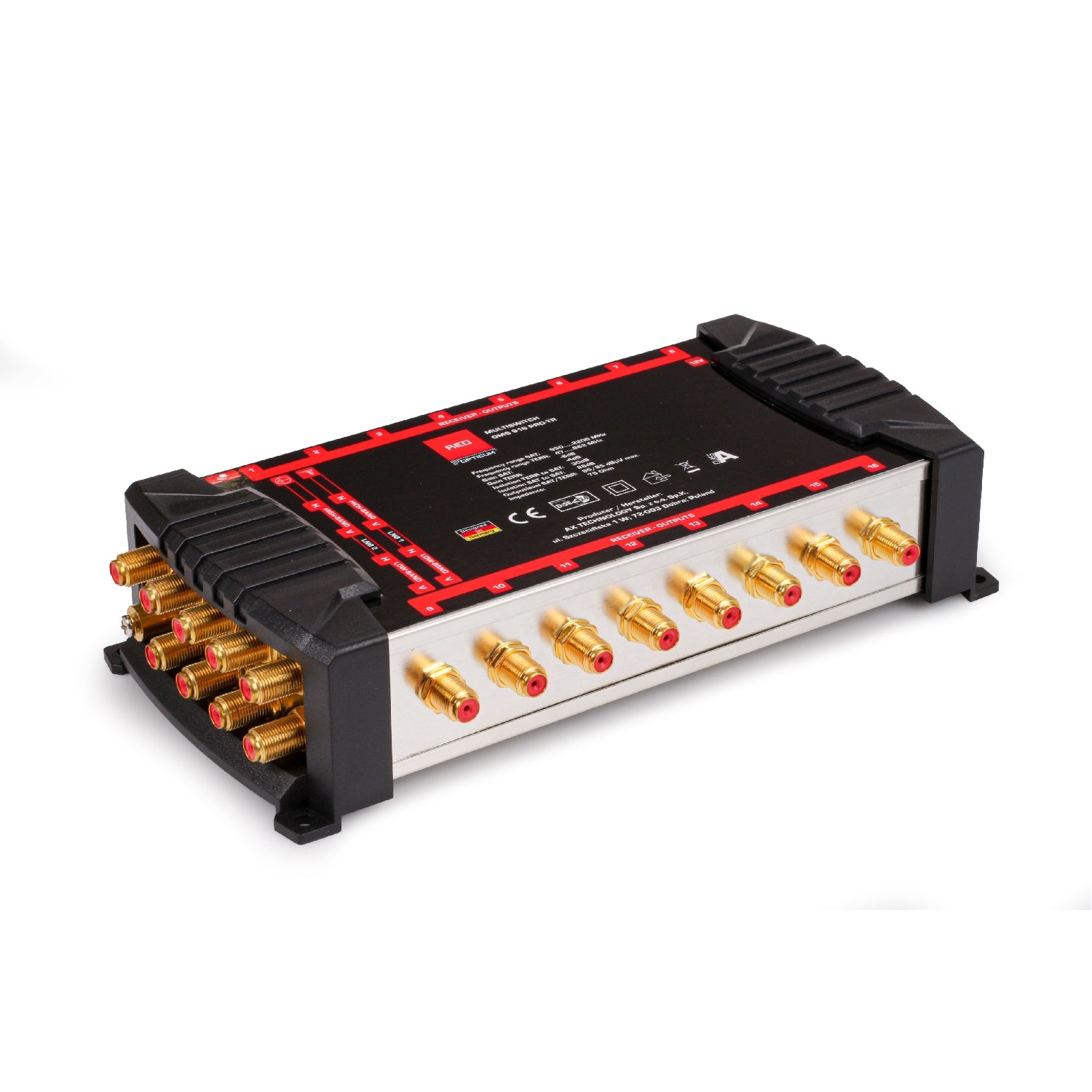 Opticum OMS 9/16 PRO-TR SMATV multiswitch 9-input 16-output — Satellite Distribution