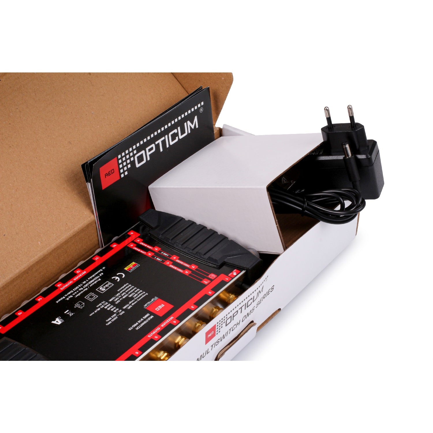 Opticum OMS 9/16 PRO-TR SMATV multiswitch 9-input 16-output — Satellite Distribution