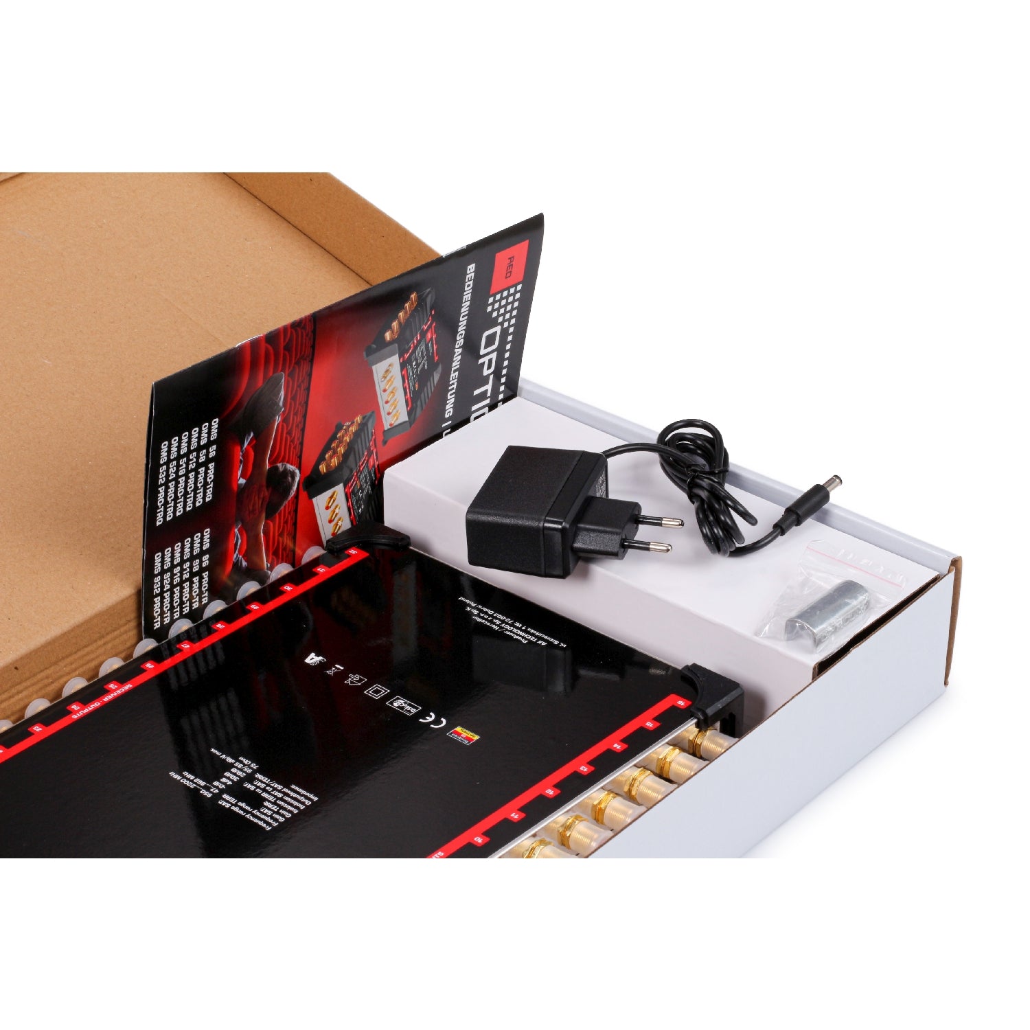 Opticum OMS 9/32 PRO-TR SMATV multiswitch 9-input 32-output — Satellite Distribution