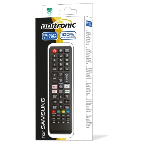 Unitronic JL1716/COMP-U Replacement Remote for Samsung TV – Pre-Programmed, No Setup, 2× AAA