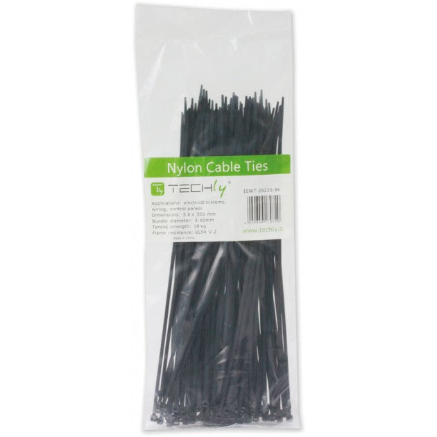 Techly ISWT-15035 Cable Ties 150x3.6mm Nylon 100pcs White - view 2
