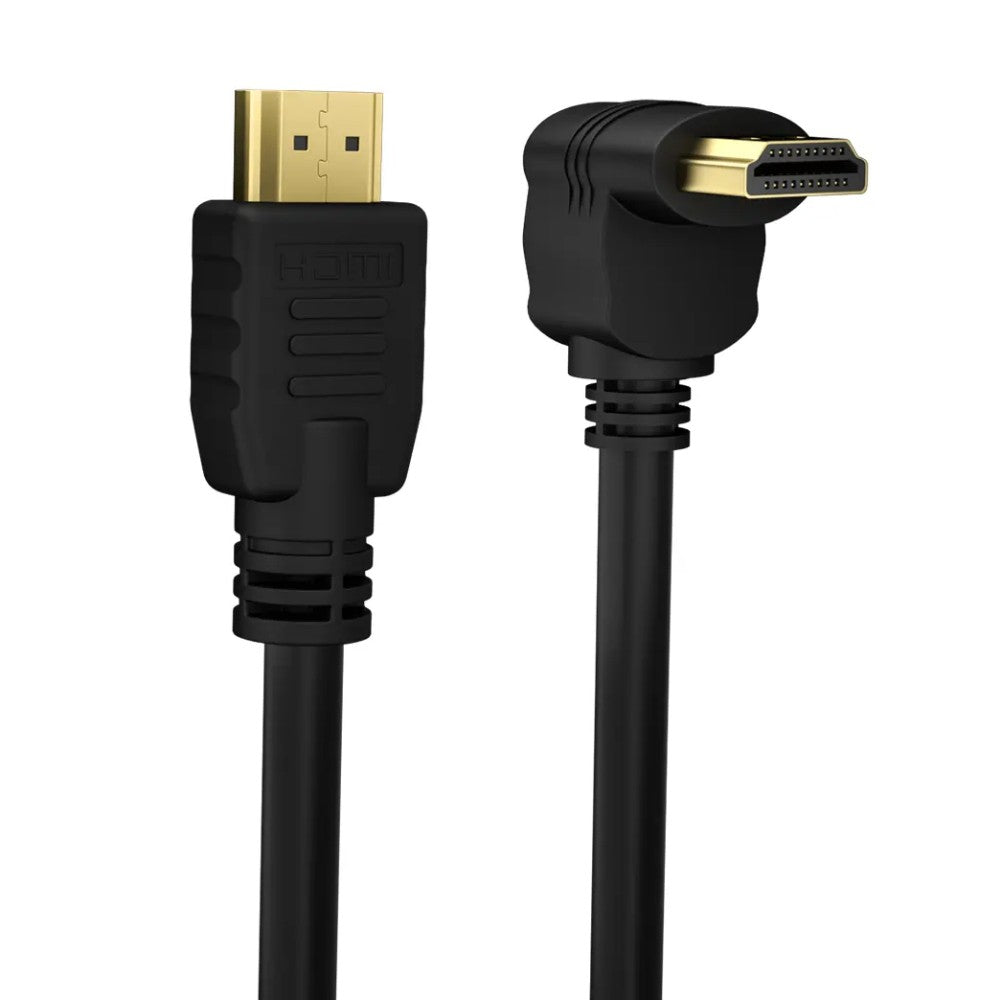 Techly ICOC HDMI-4-010NE9 90 Degree HDMI Cable 1m 4K - View 3