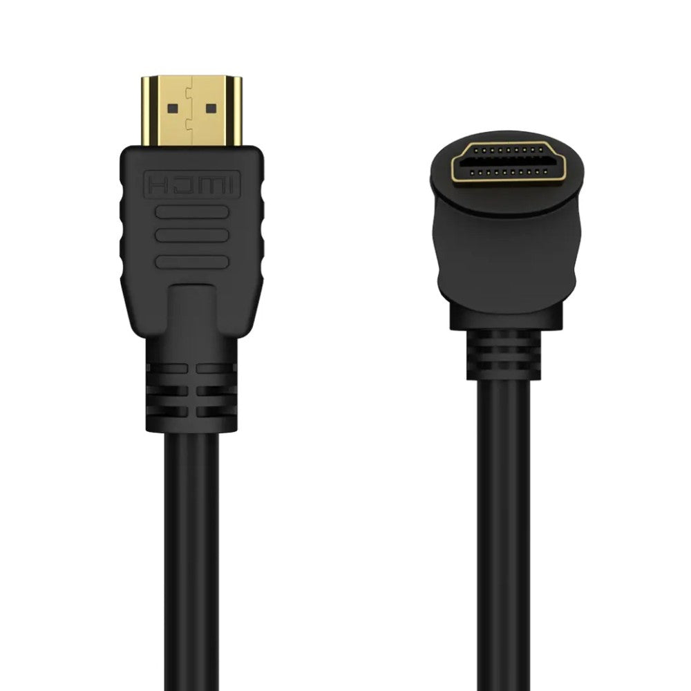 Techly ICOC HDMI-4-010NE9 90 Degree HDMI Cable 1m 4K - View 4