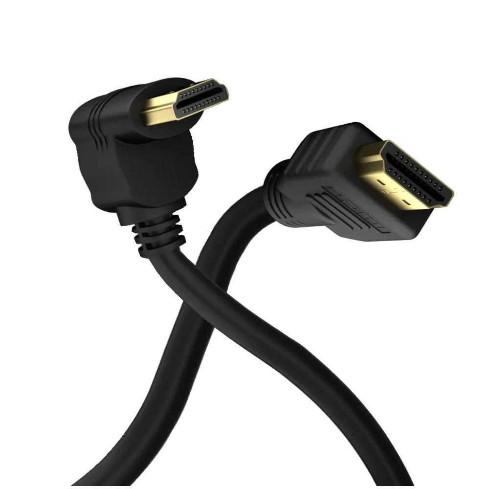 Techly ICOC HDMI-4-010NE9 90 Degree HDMI Cable 1m 4K - View 5