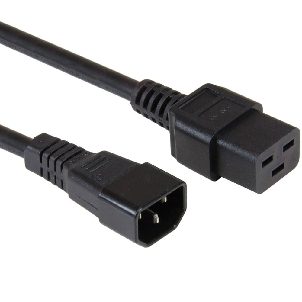 Manhattan ICOC 066-NC IEC C19 to C14 Power Cable 2m – 16A 250V, H05 VV-F & 3-Conductor
