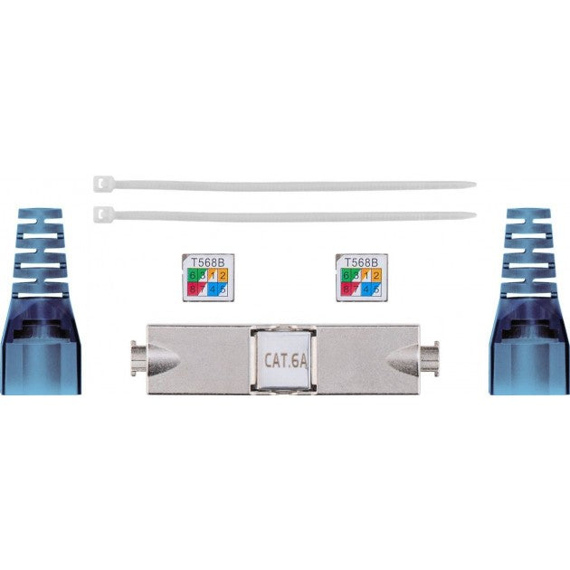 Techly Pro IWP-8P8C-COUPS6ATY Toolless Cat.6A STP Coupler - view 4