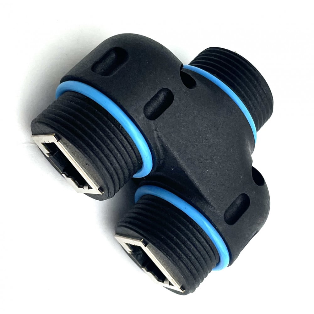 Techly IWP-MD C6-IP68T2 RJ45 Cat.6 Splitter Coupler 1F/2F – IP68, Outdoor