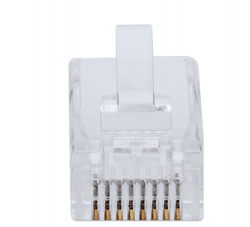 INTELLINET IWP-CAT6U RJ45 Cat6 Pass-Through Plugs – 50-Pack