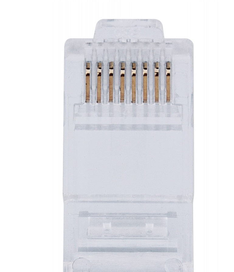 INTELLINET IWP-CAT6U RJ45 Cat6 Pass-Through Plugs – 50-Pack