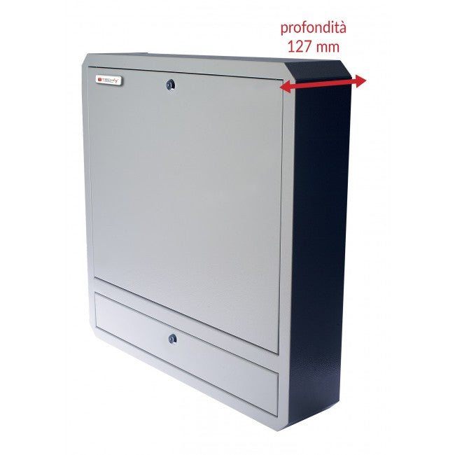 Techly Professional ICRLIM01 Laptop Wall Security Box — Side View