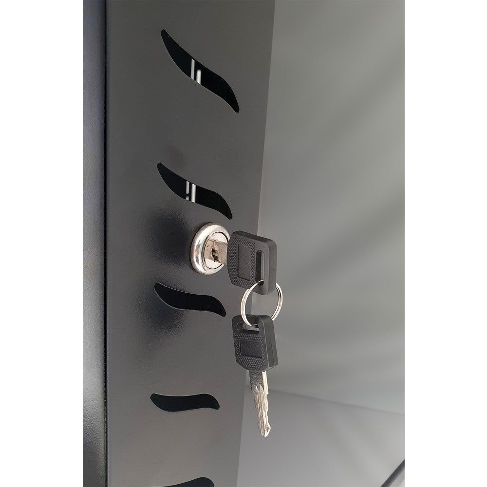 Techly I-CASE FP-6006BK Wall Rack 19" 6U 600mm Depth Black - view 5