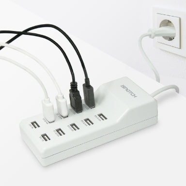 Φορτιστής 10 Θυρών iSNATCH 59.1805.34 – 50W, 2.4A ανά Θύρα & Ενσωματωμένο Καλώδιο