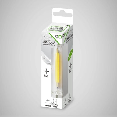 GBC 23.0002.38 R7s LED Linear Lamp COB 12W 118mm – 4000K Neutral, 1580lm & 360° Beam