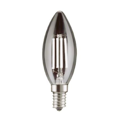 GBC 23.0034.74/W LED Filament Candle Bulb E14 – 6W, 4000K & 826lm