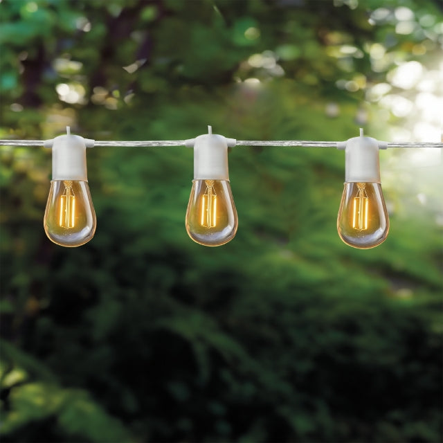 GBC Εξωτερικά LED Φωτάκια Festoon 4.5m 2700K Λευκό — GBC