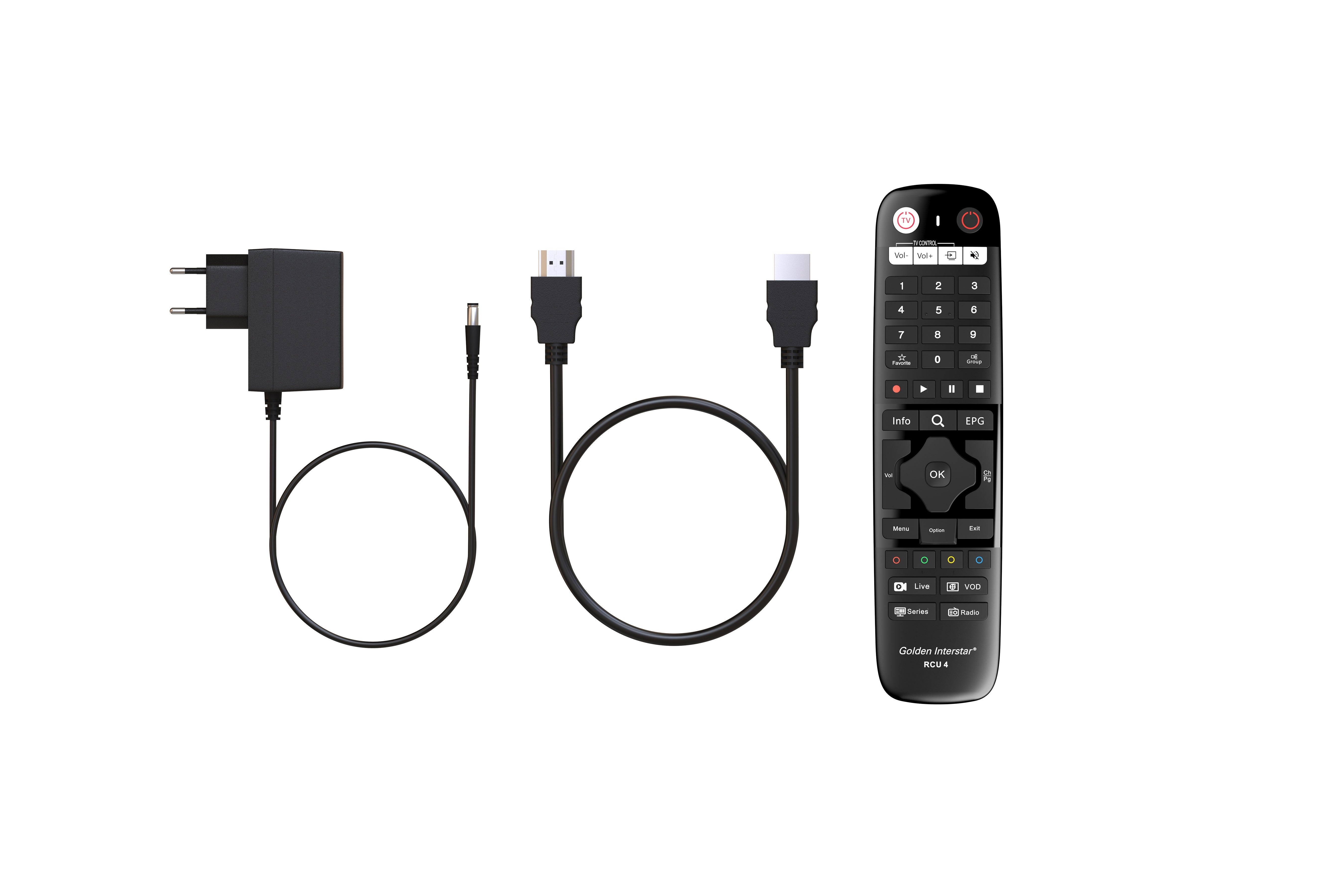 Golden Interstar X4 – 4K IPTV Box Linux, H.265, 1GB/8GB, Dual-Band Wi-Fi