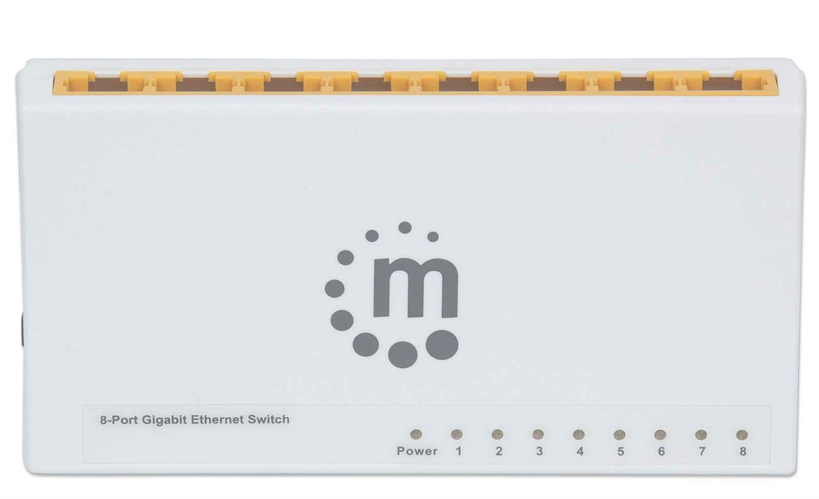 Manhattan I-SWHUB GB-080P Switch Gigabit 8 Θυρών – Fanless, Auto-MDI/MDIX & Green Ethernet