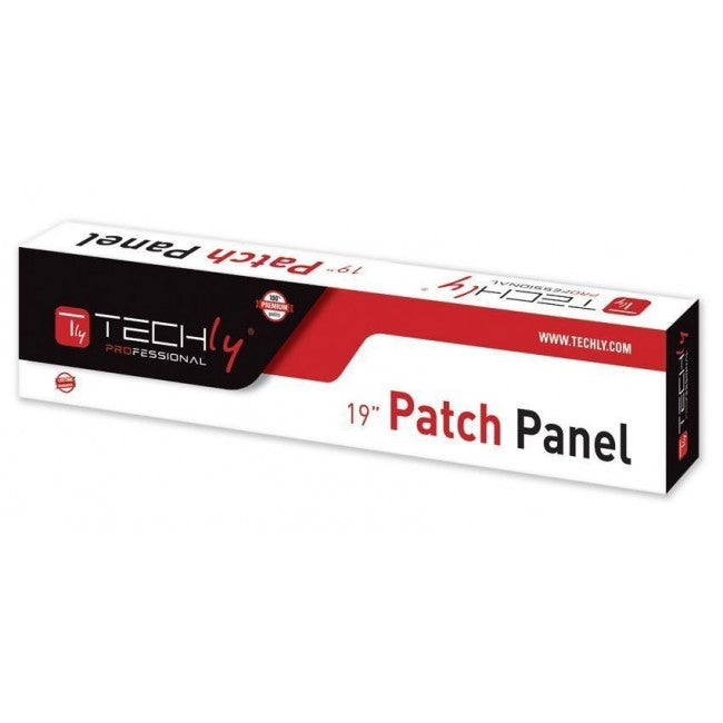 Techly I-PP 24-RU-C6T Patch Panel UTP 24 Ports RJ45 Cat.6 1U - view 3