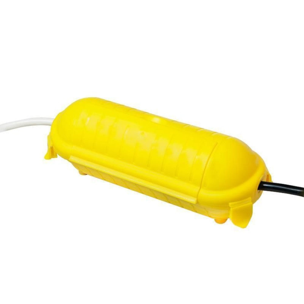 Waterproof Safety Box for Extension Cord IP44 Yellow – Wall-Mount & 21×9×7.5cm Capacity