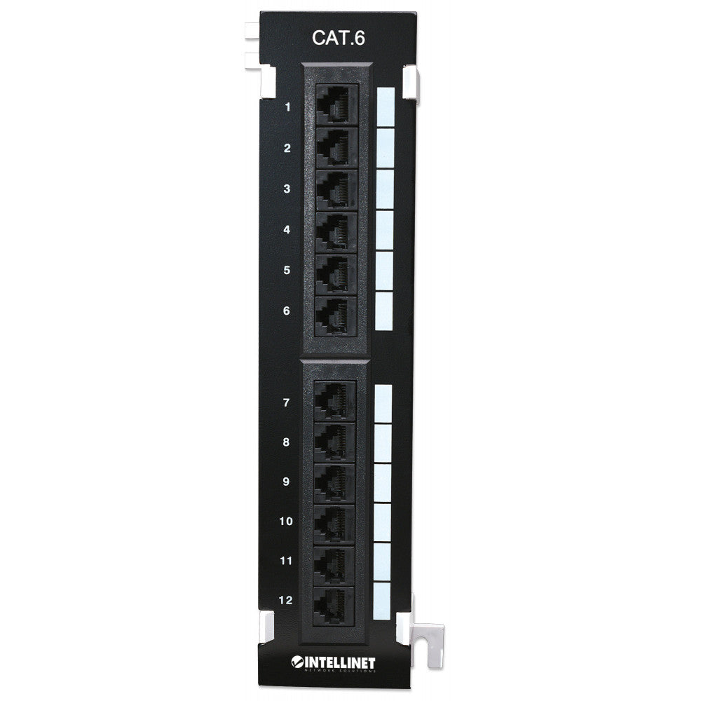 Intellinet I-PP 12-RU-C6 - Patch Panel 12 Ports Cat.6 UTP Wall Mount