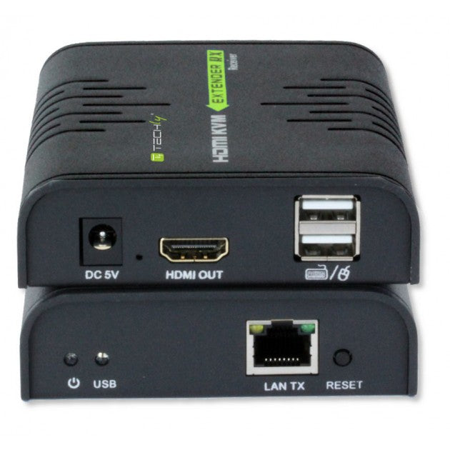 Techly IDATA HDMI-KVM2 HDMI KVM Extender 120m Cat6 1080p USB - view 4
