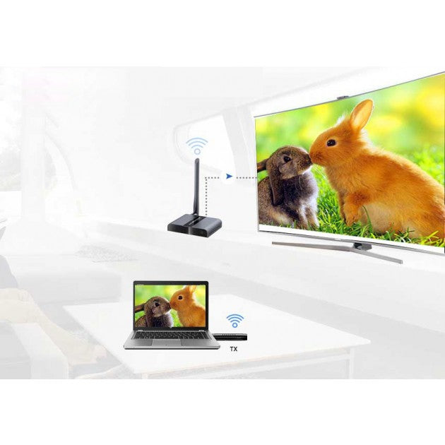 Techly IDATA HDMI-WL50D Compact Wireless HDMI Extender 50m - view 5