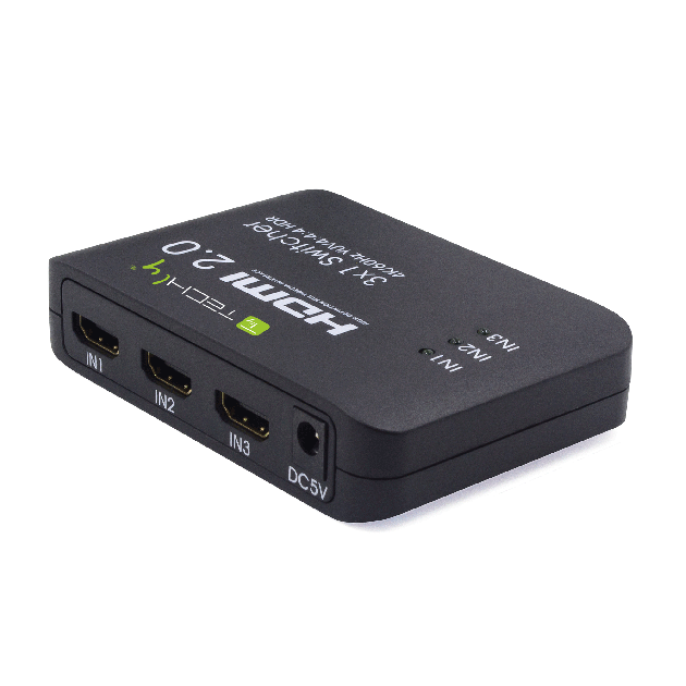 Techly IDATA HDMI2-4K3160 HDMI 2.0 Switch 3x1 4K 60Hz HDR - view 1